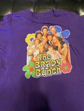 The Brady Bunch Members Purple Short Sleeve Unisex Tee Shirt Cotton UU665 The Brady Bunch Members Purple Short Sleeve Unisex Tee Shirt Cotton UU665