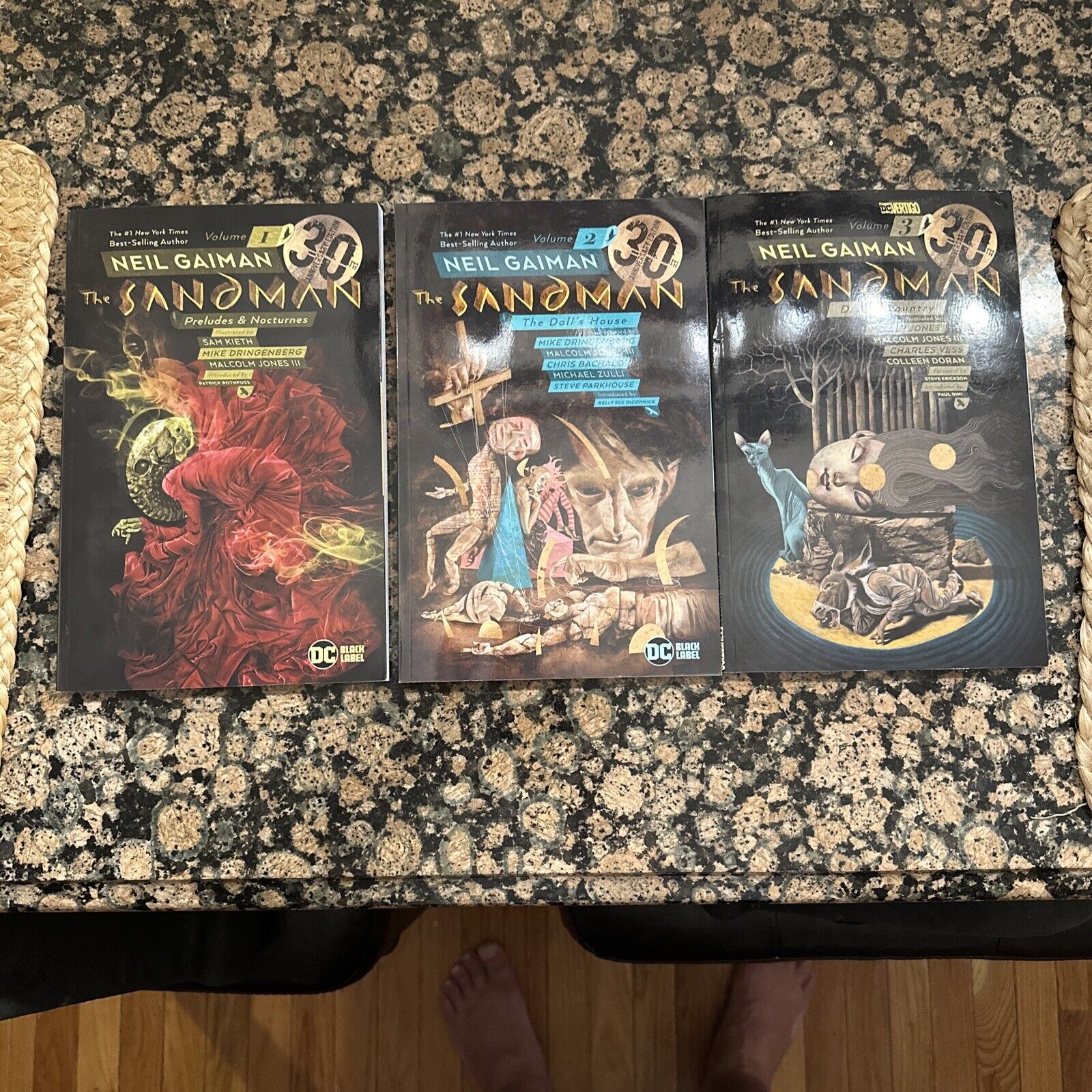 The Sandman Vol. 1-3 Graphic Novels 30th Anniversary Editions (DC Comics 2018)