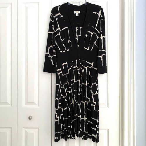Vintage 90s Talbots Dress Geometric 