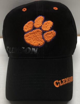 Clemson Tigers Black W/ Embrodered Paw 