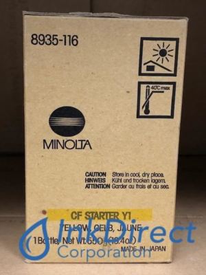 Genuine Konica Minolta 8935116 8935-116 CF900 Developer / Starter Yellow