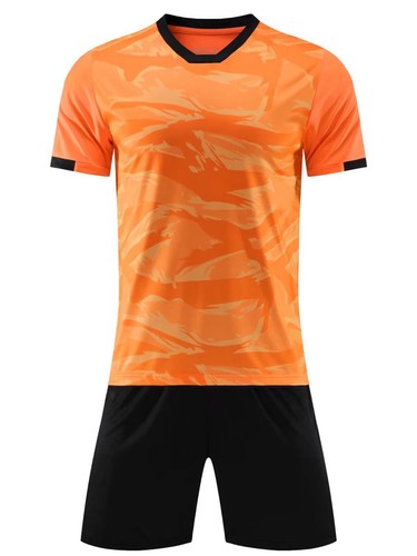 Kids Boys Soccer Basketball Jersey Outfit Short Sleeve T-Shirt with Shorts Set - Picture 35 of 87
