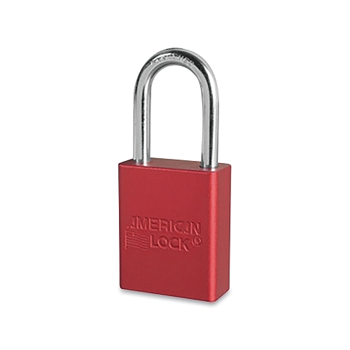 American Lock Anodized Aluminum Safety Padlock, 1/4 Inches Dia, 1-1/2 ...