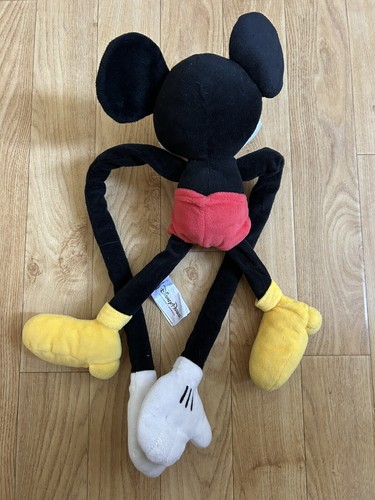 Rare Disney Parks Paris 18” Long Arms & Legs Mickey Mouse Soft Plush Toy - Picture 4 of 4