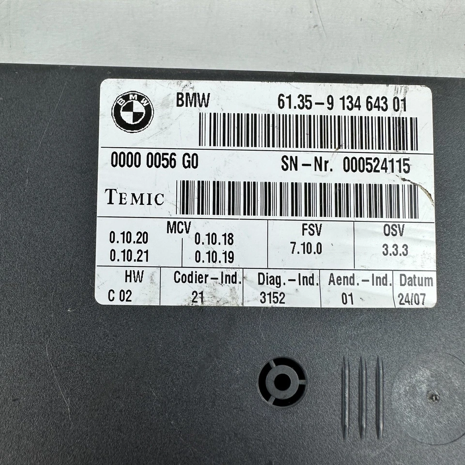 BMW X5 528i 535i 550i 2008 2009 2010-2013 módulo de control del asiento del lado del conductor OEM Foto 4 de 4