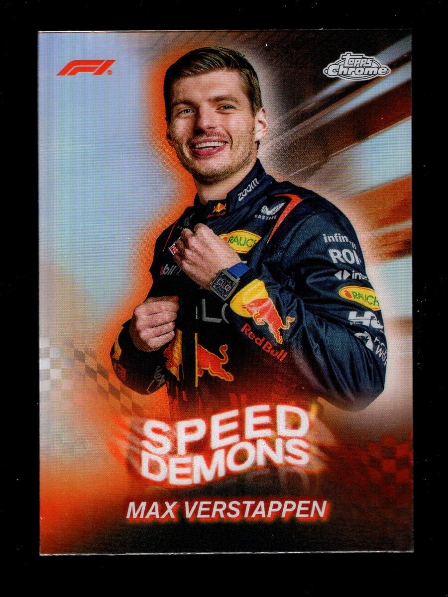 2024 TOPPS CHROME F1 SPEED DEMONS SD1 MAX VERSTAPPEN RED