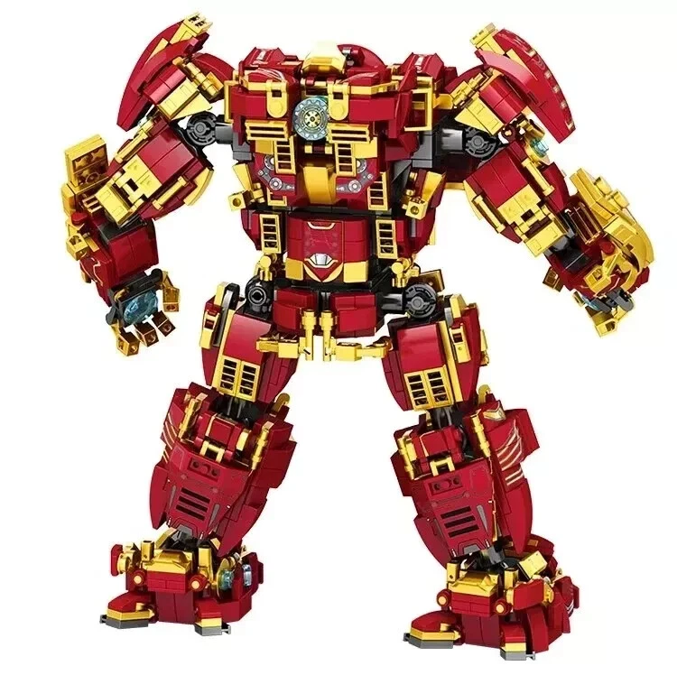 Marvel Hulkbuster Ironman Mecha Building Blocks with 6 Figures 1450pcs Gift - Image 2 of 4