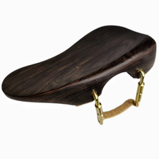 1pcs baroque style 4/4 violin chinrest ebony Ear shape Violin Chin Rest W/clamps