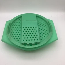 TUPPERWARE 786-9 SHREDDER/BOWL Set Jadeite Green Grater/Slaw Maker Vintage
