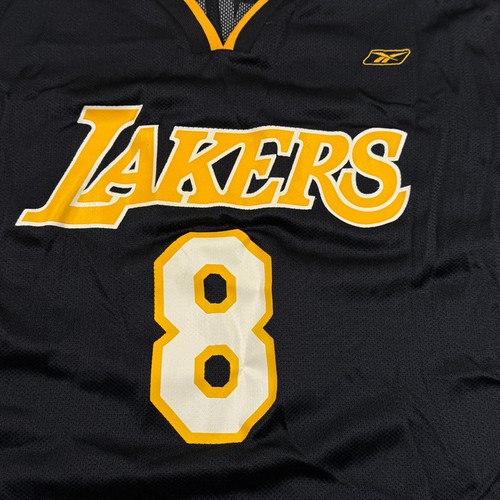 Reebok Kobe Bryant #8 Los Angeles Lakers Jersey Mens XXL Black Basketball NBA - Picture 4 of 9