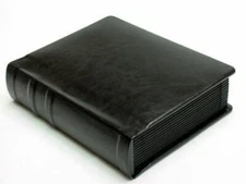 Professional 5x7 BLACK Wedding/Parent Album - 30 photos (Engraving Available)