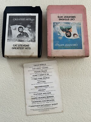 CAT STEVENS - Greatest Hits (1975 UK 8-Track Cartridge) **BROKEN**