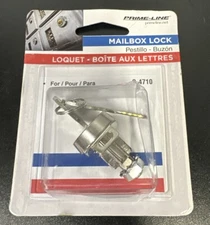 Prime-Line Mailbox Lock w/ Dust Cover Kit Alloy Steel S 4710