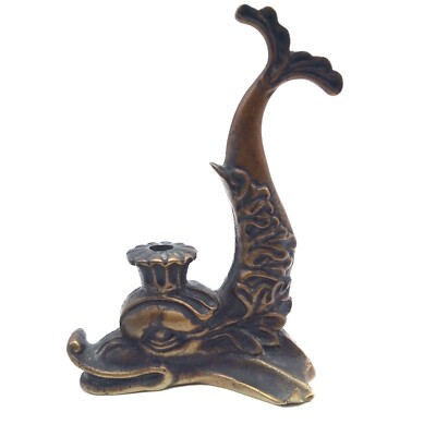 MAX LE VERRIER Very Chic Bronze Dolphin Pen Holder