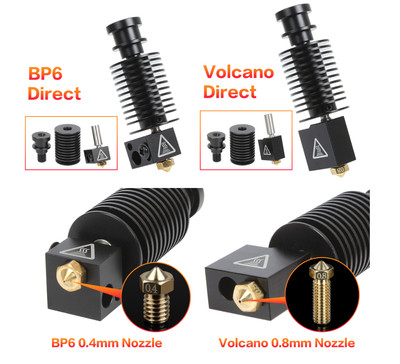 E3D V6 Hotend Kit Metal Volcano Nozzle Bowden Direct J-head Cooling Fan Bracket