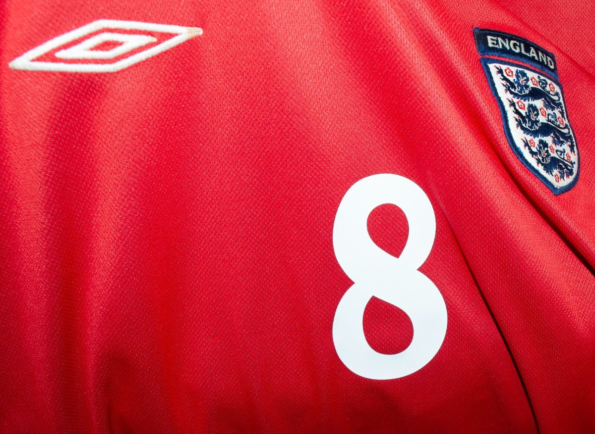 England Scholes Jersey World Cup 2002 Football Mens Retro Shirt