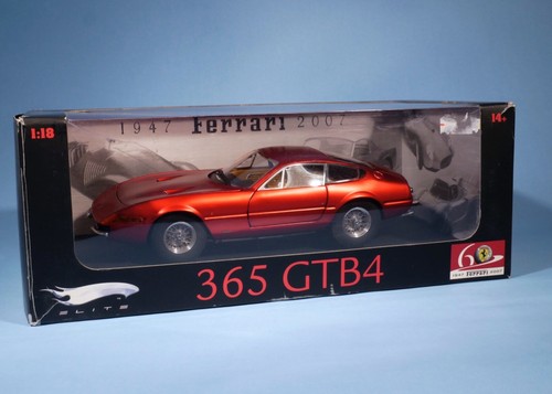 Hot Wheels L2981 Ferrari 365 GTB4 Elite Candy Red Limited Edition 1:18 * MINT