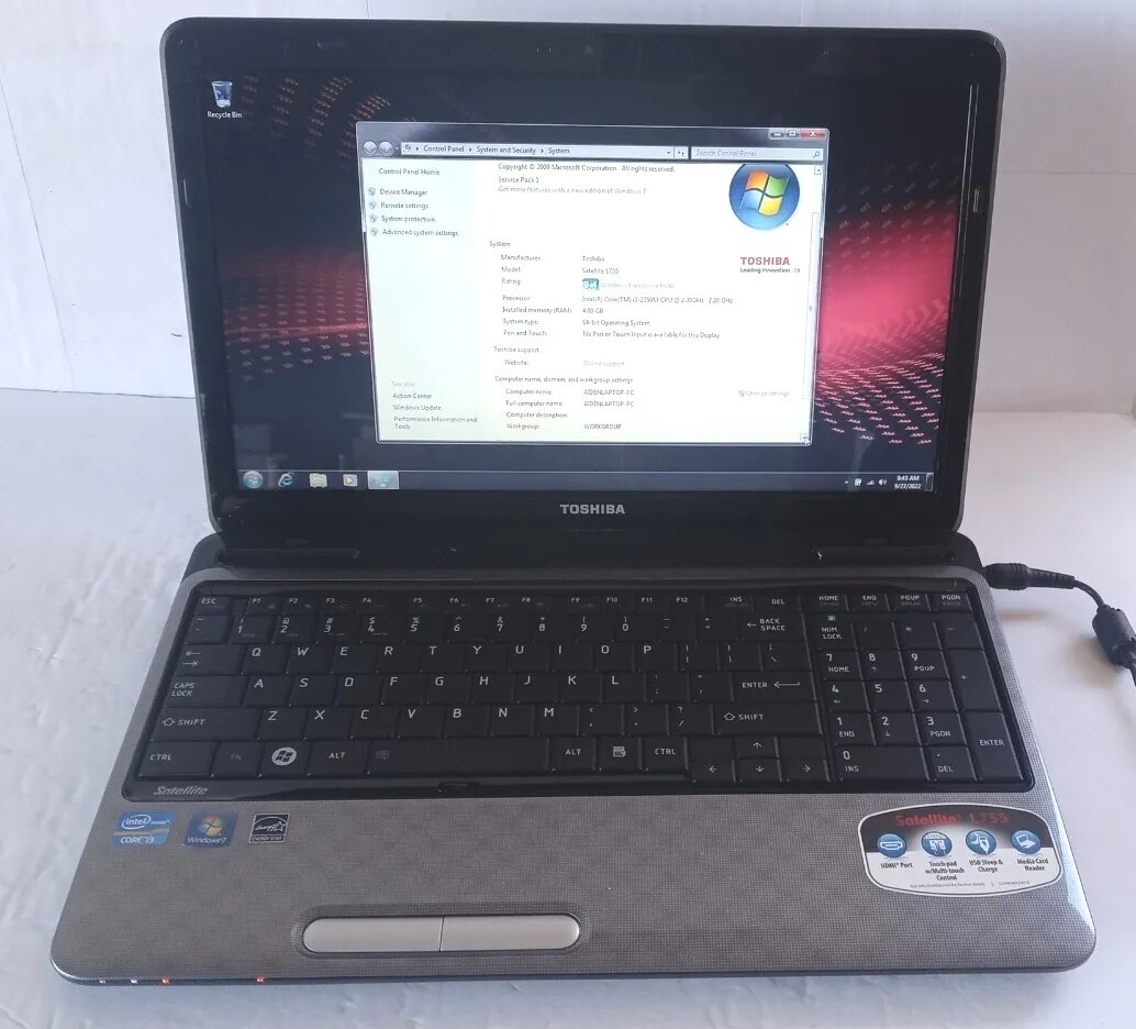 & Toshiba Satellite L750 Corei7 メモリ8GB Toshiba Satellite L750 Series - Notebookcheck.net External