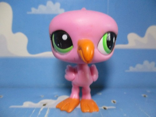 Flamant Rose Littlest Pet Shop Hasbro - Figurine Animaux De La Ferme - Occasion