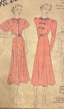 ADVANCE 1741 Stunning Dress #1930s #VintageSewingPattern 30