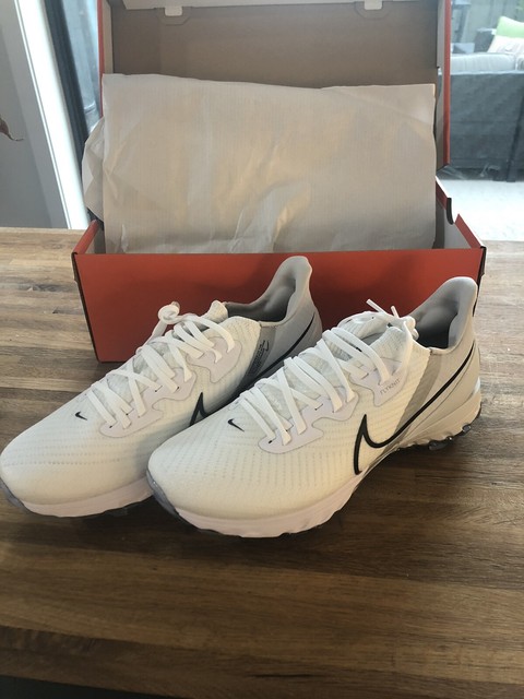 Nike Men's Air Zoom Infinity Tour Golf Shoes - White/Metallic - Size 10.5 Mens | eBay