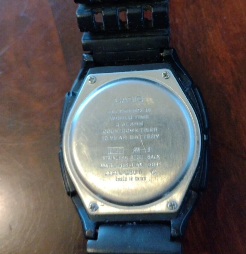 CASIO Telememo 30 Illuminator AW 81 Men s Watch 5 bar