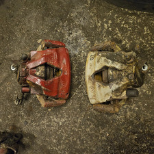 AUDI  S3 8L + TT MK1 8N PAIR 312MM BRAKE CALIPERS + CARRIERS + BRAIDED LINES