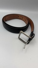 Christian Dior Leather Belt Black Brown Reversible Made in Spain Size 34  