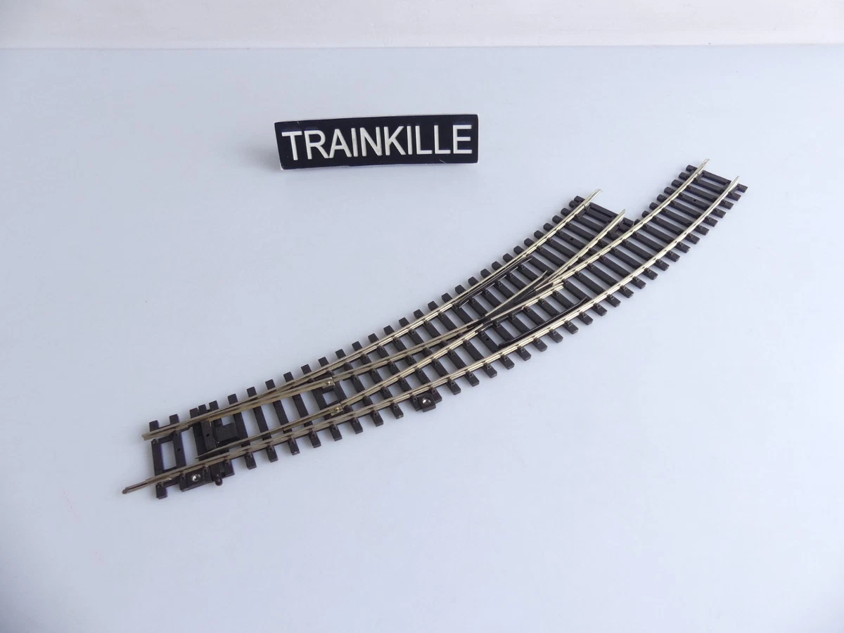 MINITRIX N AIGUILLAGE GAUCHE 4961 15° MAILLECHORT TRAIN ELECTRIQUE