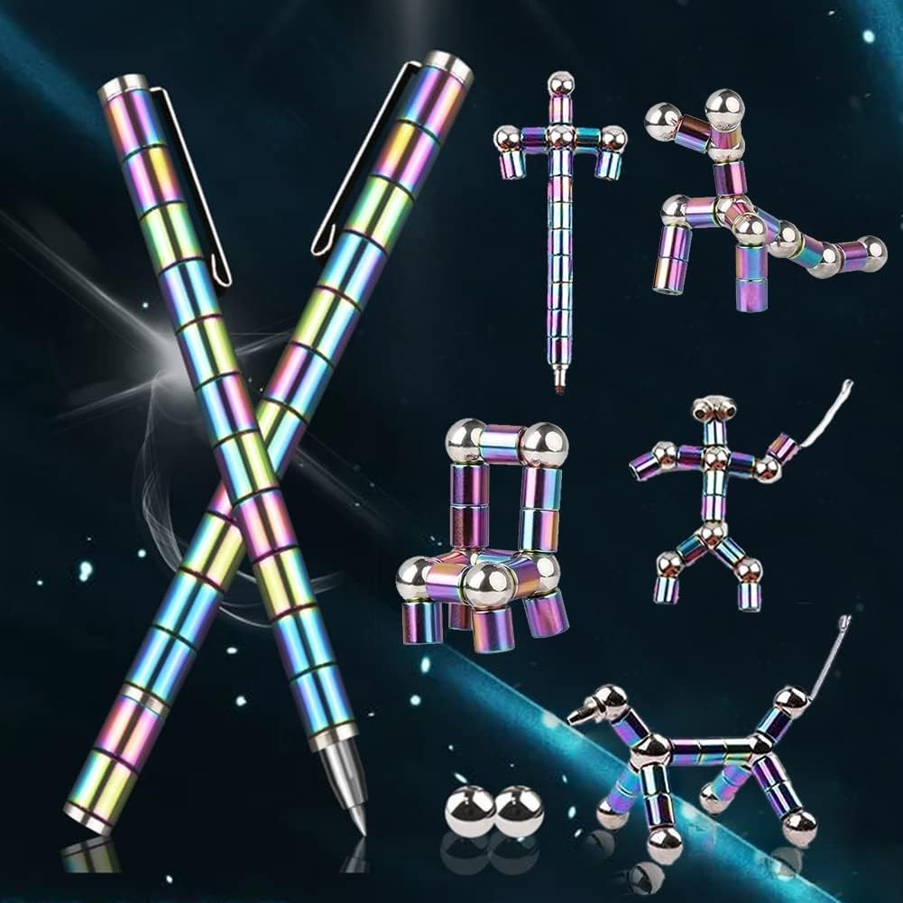 Fidget Pen, Magnetic Metal Pen with Stress Relief 1 count (Pack of 1)