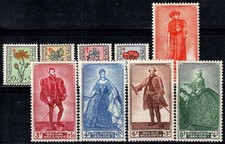 Belgique 1949 Mi. 854-862 Neuf ** 80% Tuberculose, fleurs, célébrités