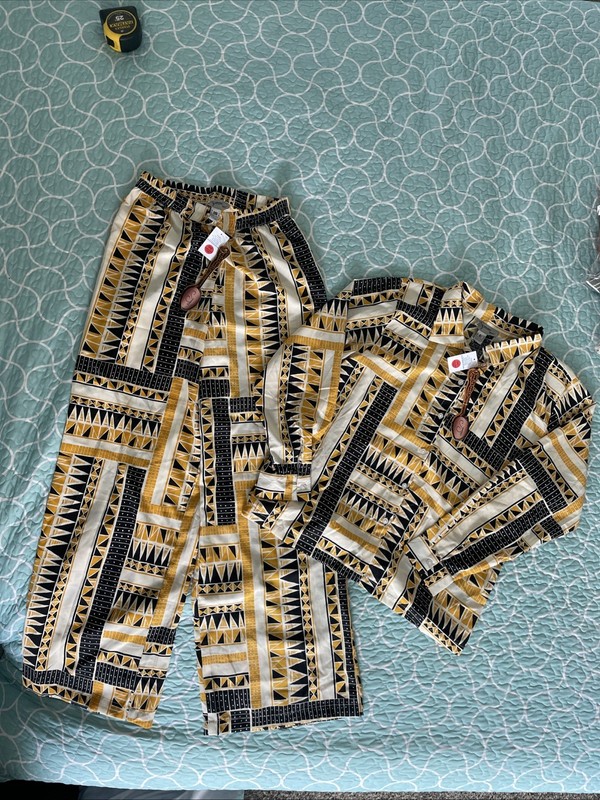 African Mud Cloth Tribal Print Lounge Set. New With tags. Spoon Jeans M+L