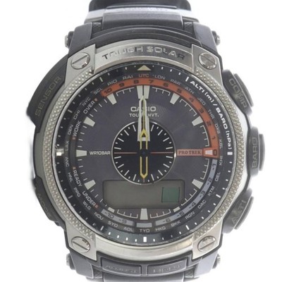 CASIO G-SHOCK PROTREK Solaruhr schwarz PRW-5000 40mm Handgelenk 23cm
