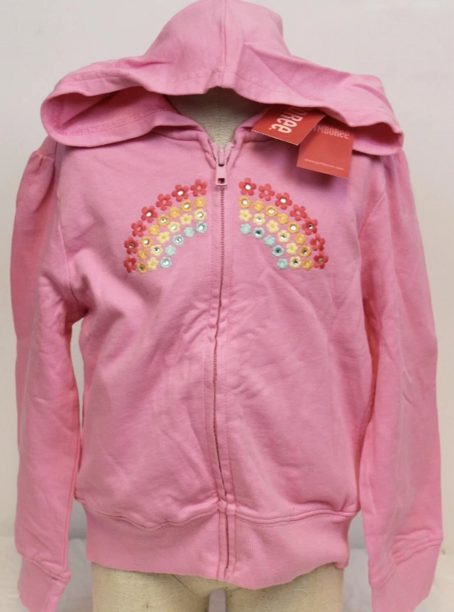 Pull Gymboree Fille - Taille 3-6 Mois - Rose - Col Roulé Côtelé Zip Devant - Occasion Très Bon État