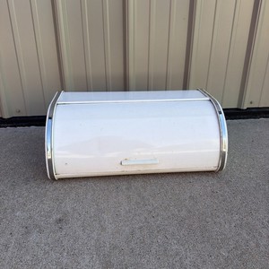 Vintage White Bread Box | eBay