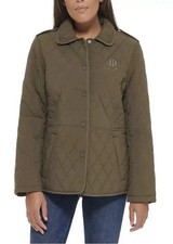 NWT Tommy Hilfiger Ladies' Quilted Jacket Juniper Green Sz M