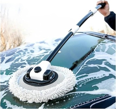 Car Wash Brush Telescopic Handle Chenille Mop Soft Cleaning Tool
