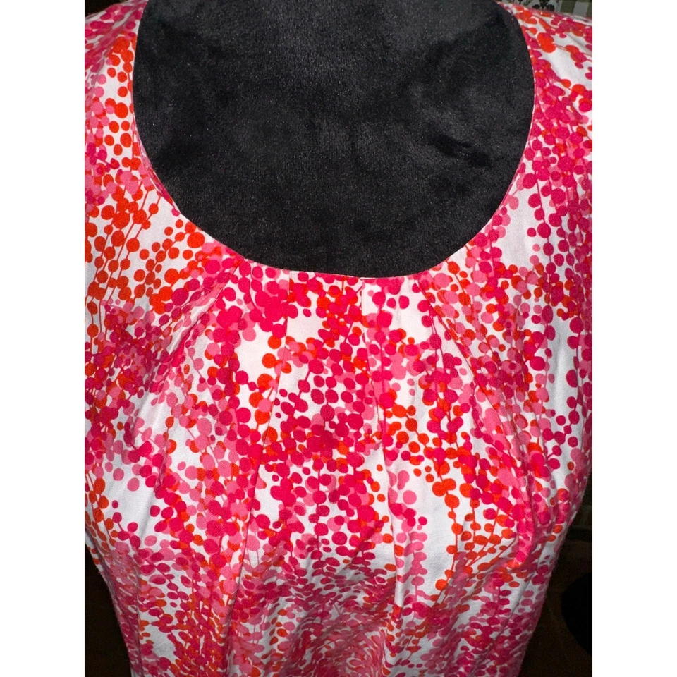 Blusa feminina Boden gola plissada Ravello LOTE DE 2 tamanho 8 mistura de seda floral elegante - Imagem 3 de 4