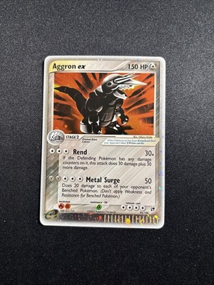 Pokémon TCG Aggron EX Sandstorm Holo Rare Card 95/100 LP -