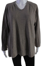 James Perse Womens Wool Round Neck Long Sleev...