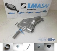 Imasaf ESD Auspuff Endtopf + Anbauteile für Opel Vectra B 1.6 + 1.8 + 2.0 + 2.2