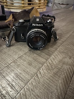 Vintage Nikon EM 50 Mm Lens With Tons Of Original Accessories / Manuals
