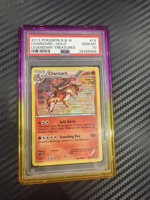 2013 Pokemon Black & White Legendary Treasures Charizard Holo 19/113 PSA 10