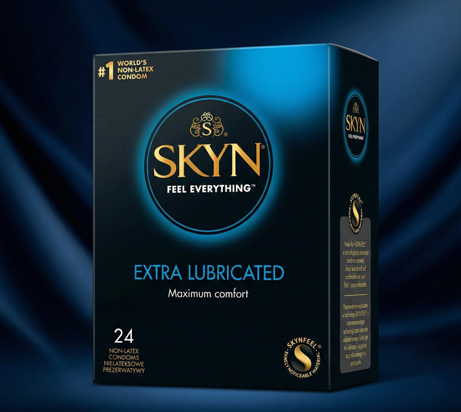 SKYN Extra Feucht Kondome 24er Pack Latexfrei SKYNFEEL Extra Lubricated Neu