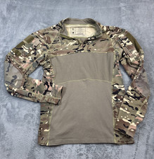 Camisa Pullover Combate Internacional de Combate Táctico Verde Camuflaje Parche Codos XL