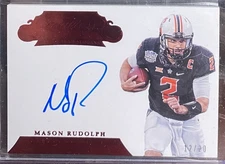 2018 Mason Rudolph Flawless Rookie #111 On Card Auto /20 RC SP Okla St