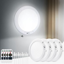 4X Rechargeable Motion Sensor Ceiling Light with Remote,Battery Powered Wireless