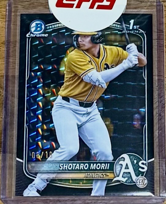 2025 Bowman Chrome Shotaro Morii #BCP-170 Black Geometric Refractor /10