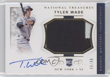 2018 Panini National Treasures Gold 49/49 Tyler Wade #32 Auto 6fs