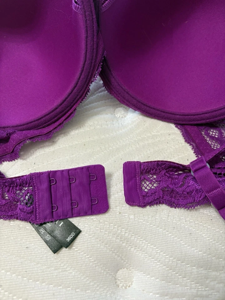 Sujetador Natori 36DD púrpura encaje acolchado con aros correa ajustable Foto 4 de 4